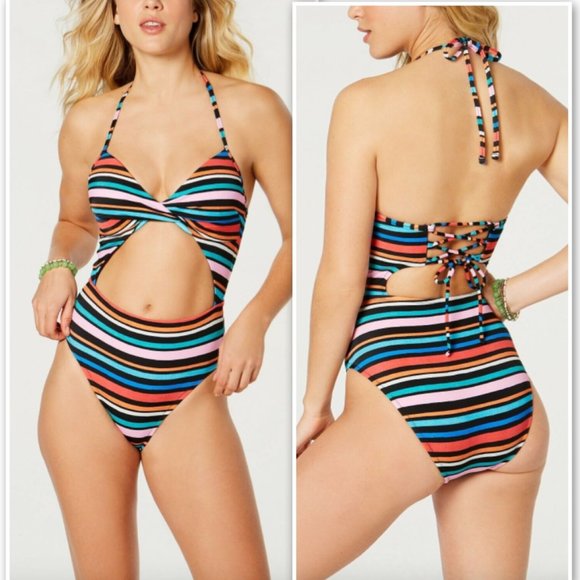 Sundazed Other - NWT Sundazed Twist 1pc Cutout Corset Swimsuit 32B
